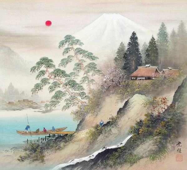 Сансуй Пейзажная живопись Японии