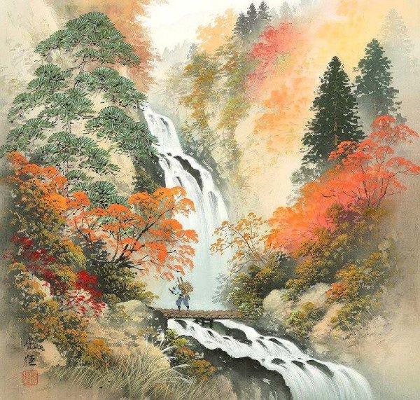 Китайская живопись гохуа пейзаж