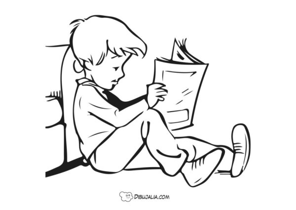 Нарисовать сидящего мальчика