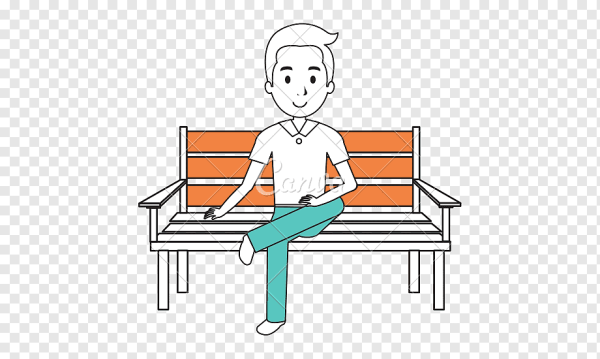 Человек на табуретке рисунок