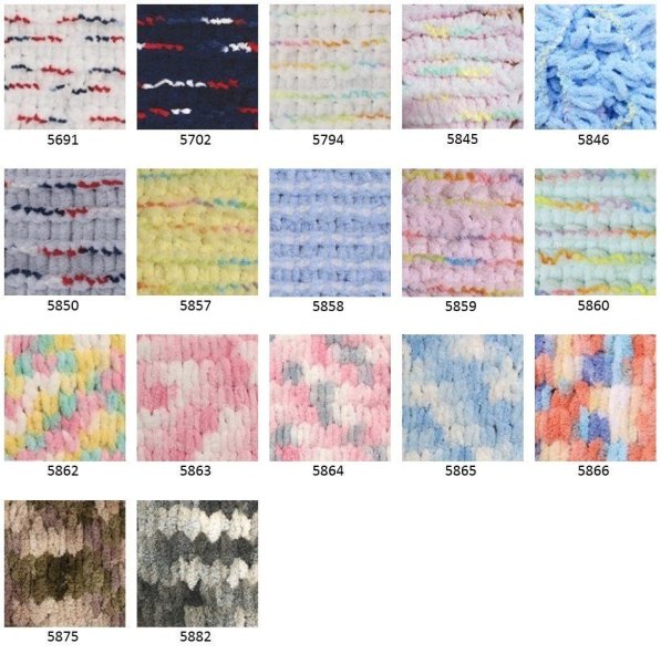 Ализе Пуффи узоры для вязания