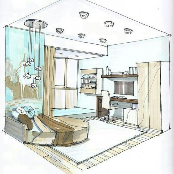 Эскизный проект комнаты