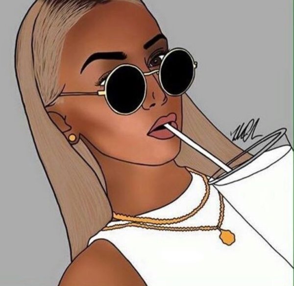 Мультяшная блондинка аватарка