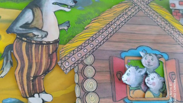 Раскраски к сказке волк и семеро козлят для детей