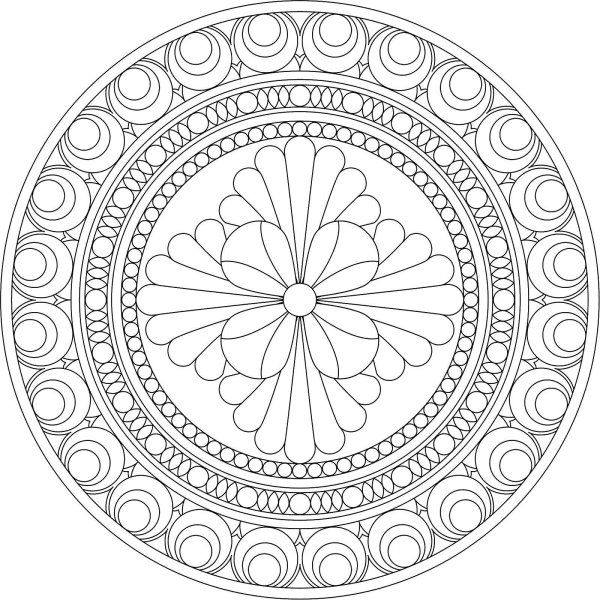Мандала круглая