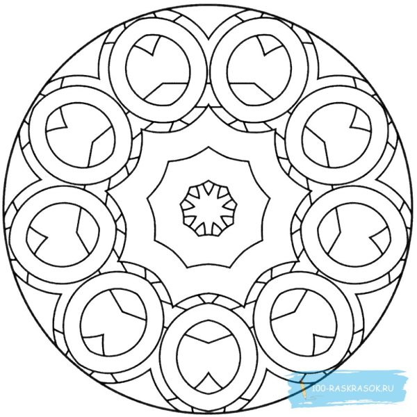 Мандала круглая