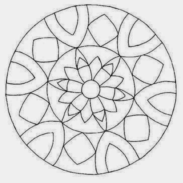 Эскиз декоративной тарелки