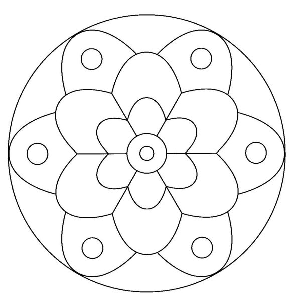 Простые мандалы для детей