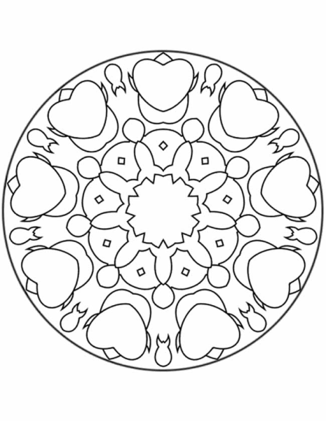 Раскраска декоративная тарелка