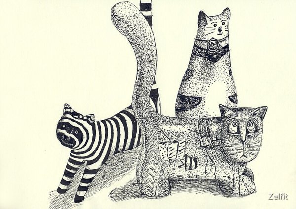 Стилизованная кошка