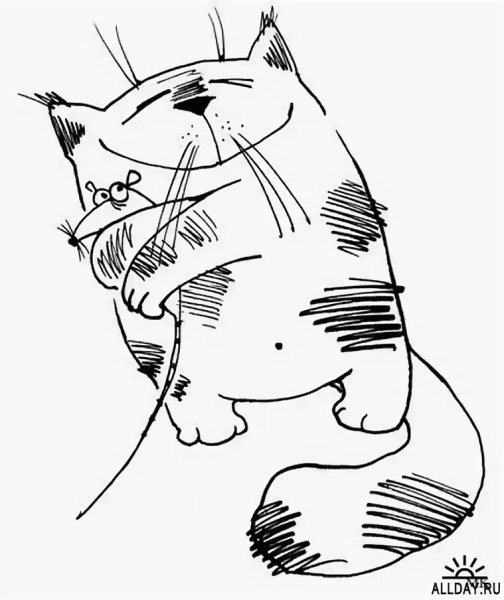 Прикольные коты Графика