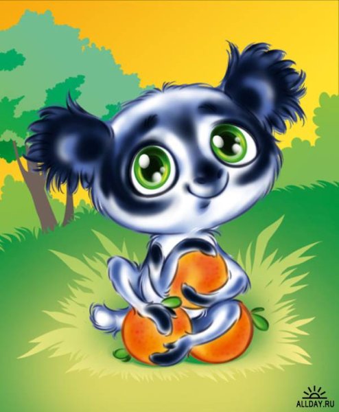 Забавные зверушки Рисованные