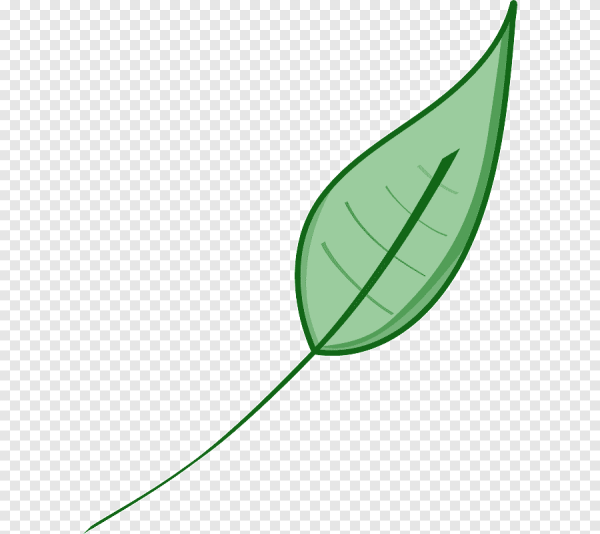 Листочек мультяшный