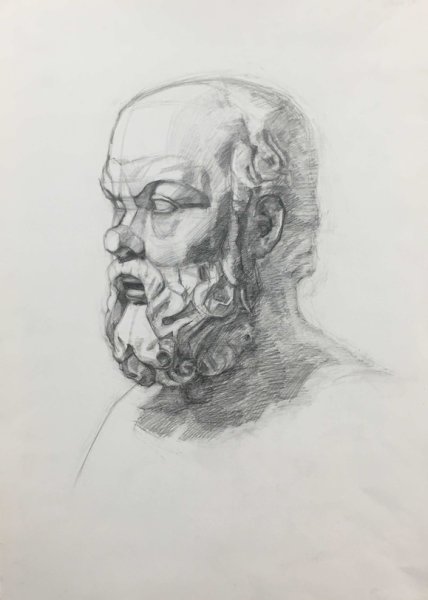 Сократ построение гипсовой головы