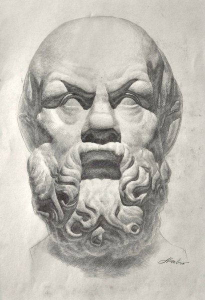 Гипсовая голова Сократа Академический