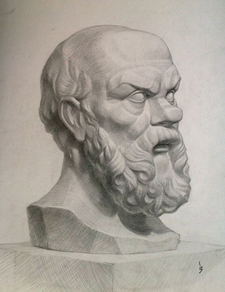 Сократ конструктивный рисунок