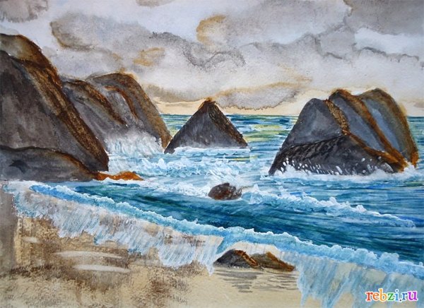 Тихий океан рисунок