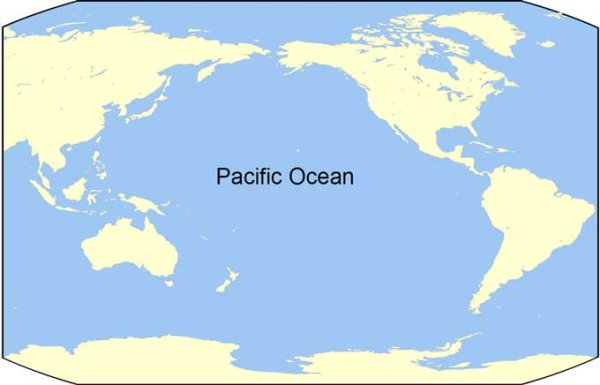 Pacific Ocean на карте