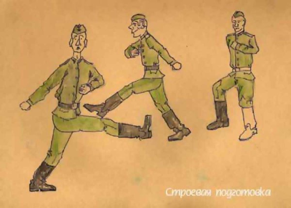 Военные парады в живописи