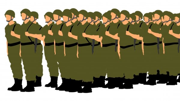 Марширующий солдат рисунок