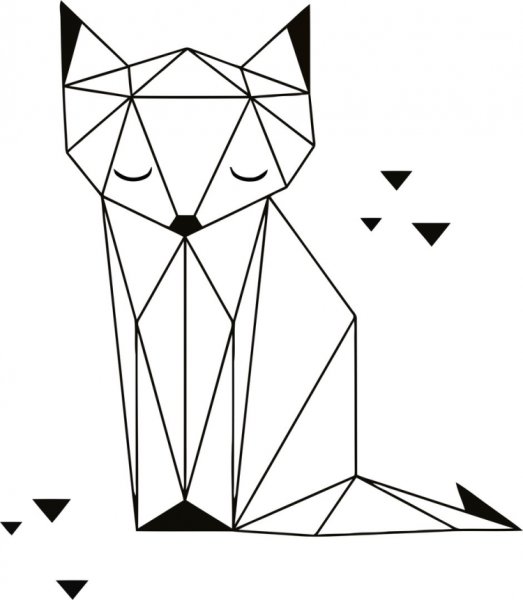 Животные из геометрических фигур