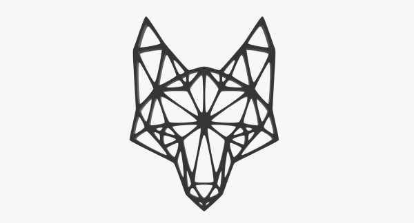 Геометрическая морда лисы