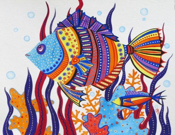 Стилизованные рыбки