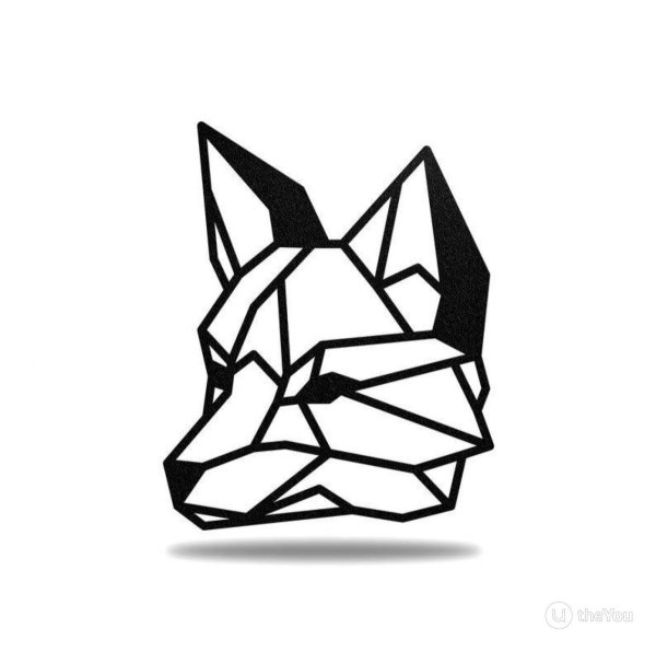 Эскиз лисы геометрия