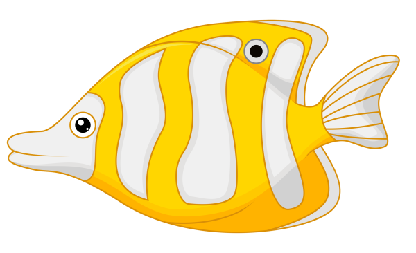 Раскраска рыбы в море