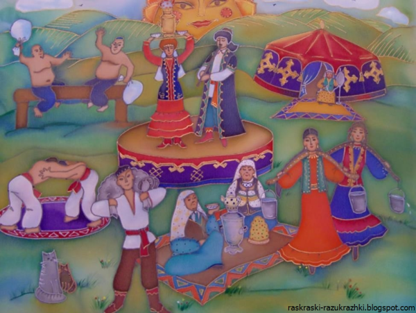 Сабантуй рисунки детей