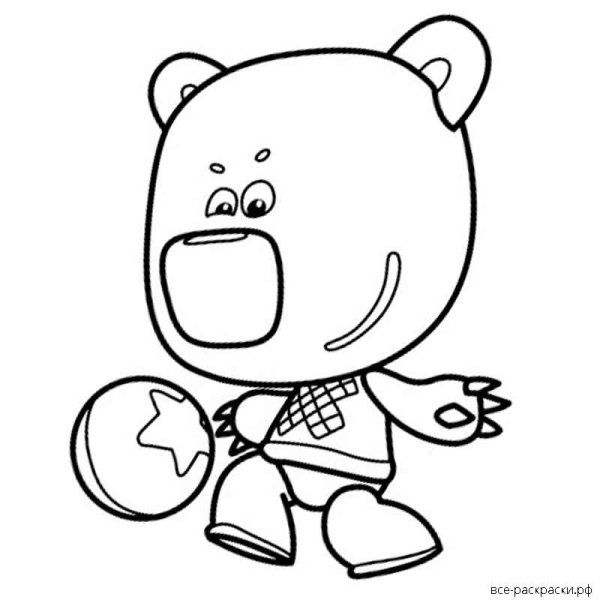 Раскраска мимишки