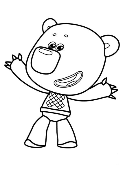 Раскраски Мимимишки тучка и Кеша