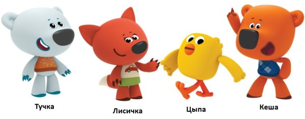 Мимимишки Кеша тучка Лисичка Цыпа