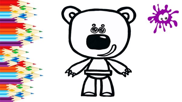 Нарисовать Кешу медведя