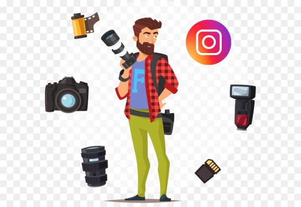 Человек с фотоаппаратом вектор