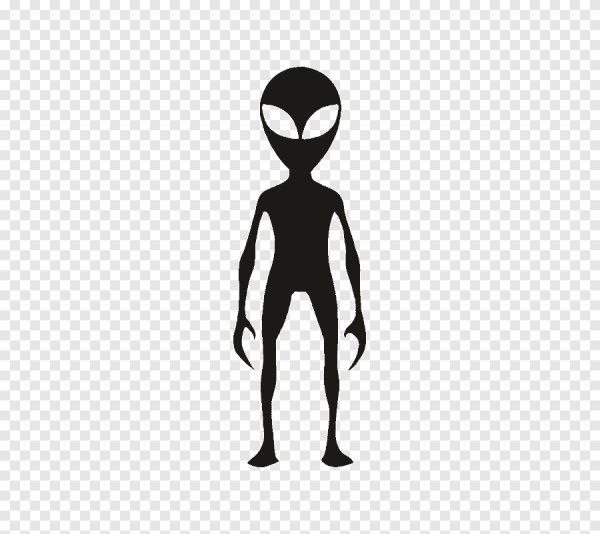 Силуэт инопланетянина