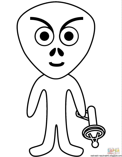 Изображение инопланетянина для детей