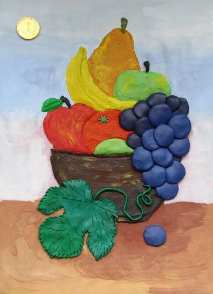 Натюрморт с фруктами для детей