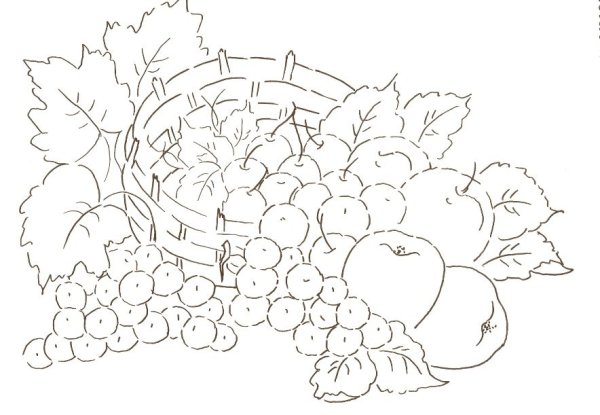 Осенний натюрморт раскраска