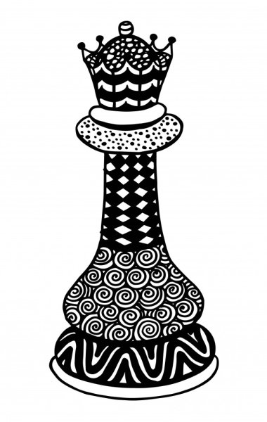 Шахматная Королева эскиз