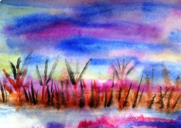 Марина Трушникова монотипия кляксография