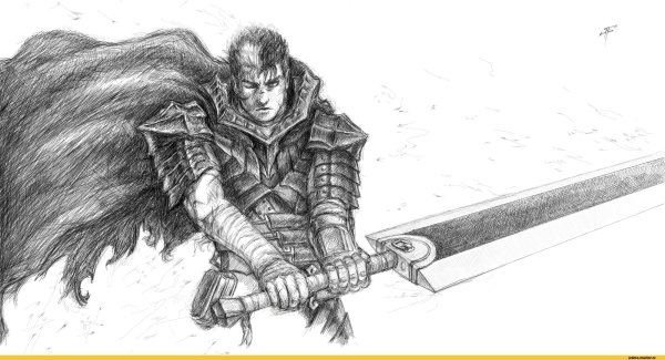 Гатс Берсерк арт