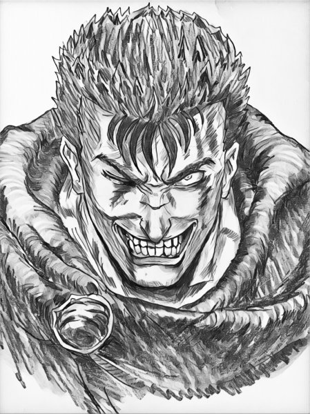 Гатс Берсерк скетч