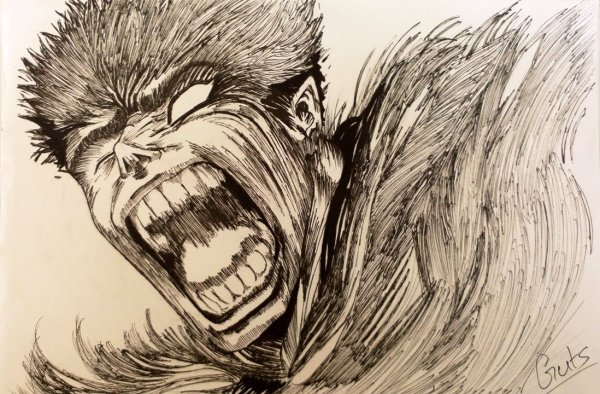 Берсерк грустный Гатс