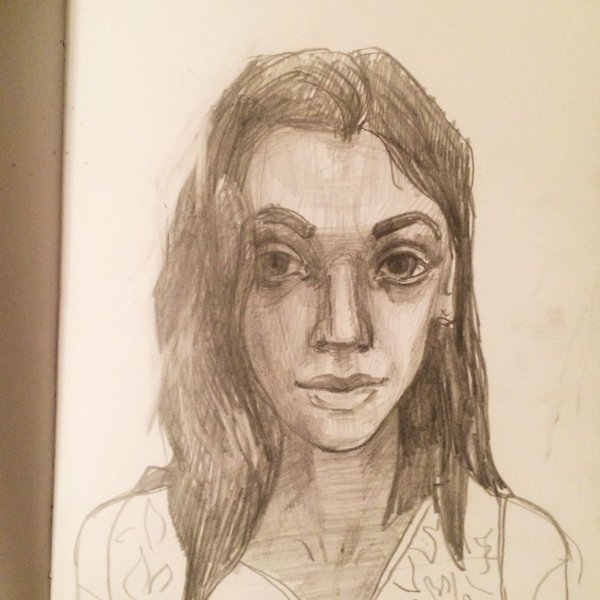 Скетч портрет Дани Милохина