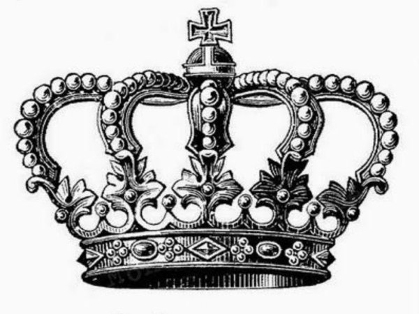 Королевская корона тату эскиз