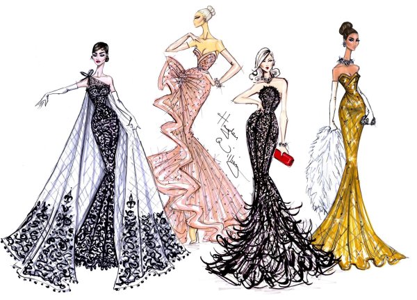 Дизайнерские эскизы одежды