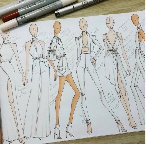 Эскиз современной одежды