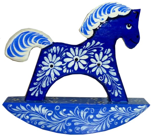 Лошадь - качалка (Гжель)