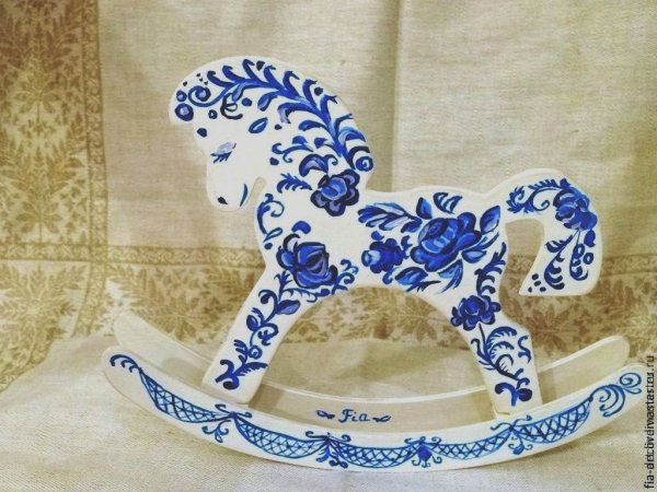 Гжель лошадка